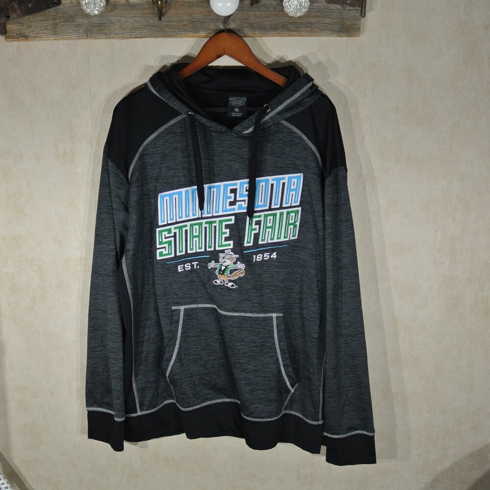 Signature Minnesota State Fair Pullover Hoodie - Charcoal Grey - Size XL
